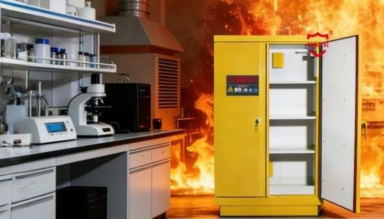 Blog công ty mới nhất về Tại sao các tủ lưu trữ hóa chất chống cháy theo tiêu chuẩn EN14470 đang trở thành thiết bị tiêu chuẩn trong các phòng thí nghiệm và cơ sở công nghiệp