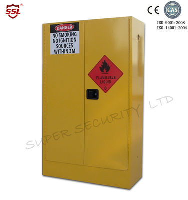 Mua Yellow Paint Chemical Flammable Storage Cabinet With Dual Vents For Dangerous Goods 250L sản xuất trực tuyến
