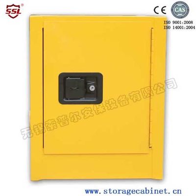 Mua Yellow Powder Coated Flammable Chemical Storage Cabinets For Laboratory , Bench Top sản xuất trực tuyến