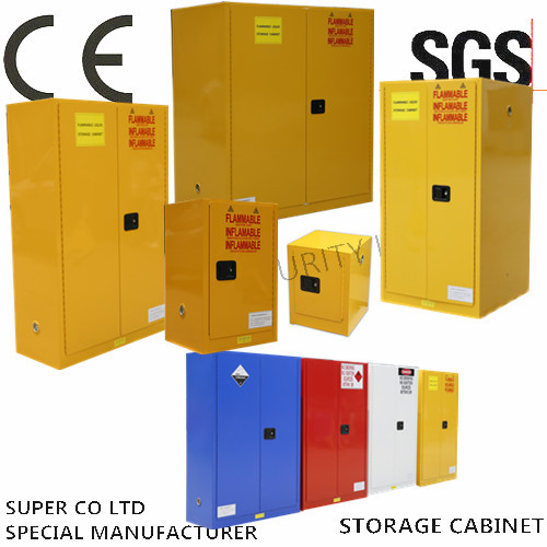 Vertical Drum Hazardous Flammable Storage Cabinet Fully Welded , 60 Gallon